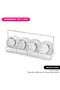 4-Piece Glass Condiment Set 195ml with Rack Organizer - 4