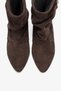 Noar Brown Suede Genuine Leather Drawstring Zippered Women's Boots - 2