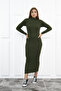 Women's Half Turtleneck Pencil Model Camisole Fabric Dress Hijab Suitable Height 135cm Without Belt - 2