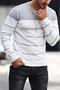 Santi Slim Fit Striped Crew Neck Men's Knitwear Sweater - 2