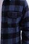 Men's slim fit long sleeve flap pocket plaid winter lumberjack shirt - 3