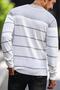 Santi Slim Fit Striped Crew Neck Men's Knitwear Sweater - 4