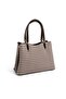 Coffee Yellow - Brown Plaid Line Square Women's Handbag Sp1205 - 4