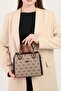 Dark Beige - Brown Sp1133 Women's Handbag - 2