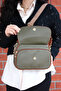 Women's Flap Multi-Compartment Crossbody Shoulder Strap Bag - 3