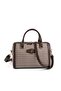 Coffee Yellow - Brown Plaid Line Square Women's Handbag Sp1091 - 6