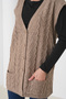 Mother Women's Knitwear Plus Size Wool Vest