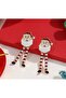 Santa Claus, New Year's Earrings, Sparkling, Fun Earrings - 3