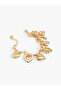 Heart Detailed Dangle Chain Bracelet - 2