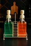 Stylish Glass Soap Dispenser Set of 2 – 500 ml Pump Bottle – Kitchen and Bathroom Set with Metal Stand - 3