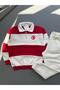 Unisex Zippered Polo Neck Flag Sweatshirt Set