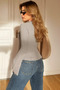 Women's Spanish Sleeve Ribbed Blouse - 3
