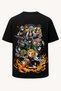 Oversize Demon Slayer Demon Slayers Hashira Printed T-Shirt - Large Print - Wide Cut