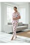 Women's Buttoned Pajamas Set - 2