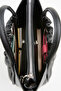 Women's Magnolia Black Medium Size Lined Snap and Zipper Closure Handbag and Shoulder Bag - 5