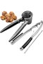 Nutcracker Heavy-Shell Pecan Bundle – Spring-Loaded Seafood Cracker with Non-Slip Handle - 8