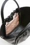 Women's Magnolia Black Medium Size Lined Snap and Zipper Closure Handbag and Shoulder Bag - 6