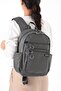 Sanmorris Unisex Water Resistant Parachute Fabric Daily Use Backpack with 4 Compartments and Laptop Compartment