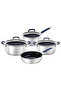 Romagna Blue Ceramic Surface 7 Piece Cookware Set