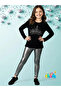 Black Triad Without Shardon (Can'T Be Stretched) Princess Stone Printed Female Child Blouse Sweatshirt. - 3