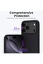 Case for iPhone 17 Pro Max, Velvety Silicone with Microfiber Interior, Black - 3