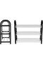 Standing Shoe Rack, Plastic & Aluminum, 3-Layer (50 x 19 x 42 cm) - 7