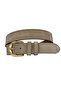 100% Genuine Leather, Gold Buckle 4 cm Suede Light Milk Brown Women's Belt; Jeans, Sports Belt=26.Açkst.Kave - 3