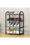 4-Level Shoe Rack (50 x 57 x 19 cm) Portable Galvanised Shoe Storage