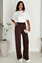 Women's Elastic Waist Lace-Up Wide Leg Pants – Comfortable & Minimal Style - 6