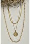Steel Vintage 3-Piece Necklace Set (Non-Tarnish) - 2