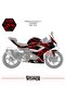 ملصق تزيين RKS SRK 125R، طقم جاهز لتزيين المحرك بتصميم البرق - 2