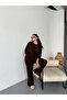 Women's Bitter Brown Fakir Sleeve Knitwear Two-Piece Set - 3