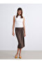 Vizyon New Season Elastic Waist Gathered Skirt