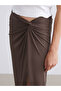 Vizyon New Season Elastic Waist Gathered Skirt - 3