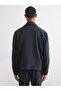 Lcw Vision Anthracite Shirt Collar Suede Men's Jacket - 5