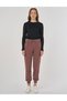 Lace-Up Jogger Pants Brown - 2