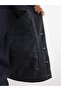 Lcw Vision Anthracite Shirt Collar Suede Men's Jacket - 4