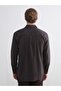 Regular Fit Long Sleeve Dobby Men's Shirt - 4