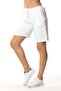 Pearl Tie-Up Long Summer Muslin Shorts White Byz - 5
