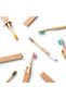 Kids Bamboo Toothbrushes (6 Pack) - BPA Free Soft Charcoal Bristles - 7