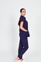 Luxury Stretch Fabric Scrubs Nurse and Doctor Uniform Set Hospital Uniform Purple - 3