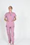 Luxury Stretch Fabric Scrubs Nurse and Doctor Uniform Set Hospital Uniform Dusty Rose
