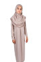 One-Piece Children's Prayer Dress with Practical Headscarf, Ages 8-12 - Mink - 5