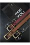 3-Piece Antique Square Gold Buckle Women's Trouser Belt, Coat Belt, Dress Belt, Shirt Belt