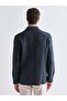 Shirt Collar 100% Linen Men's Jacket - 4