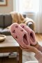 Women's Casual Slippers Plush Woolen Fur Slippers Guest Dowry Bundle Bride House Slippers - 4