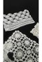 Hand Knitted Crochet 2 Pieces (25*35) 1 Piece (25*16) Hand Embroidered Pillow Cover/Handcrafted Dowry Lace/Vintage - 2