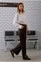 Slit Detailed Trousers Bitter Brown - 3