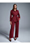 50518 Belted Suede Shirt-Burgundy - 5