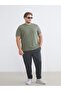 Plus Size Crew Neck Combed Cotton Men's T-Shirt - 2